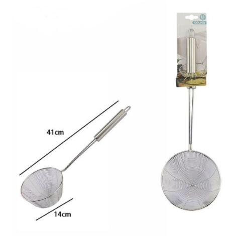 Trade Shop - Colador De 14 Cm De Diámetro Colador Frito Utensilio De Cocina 74069 -