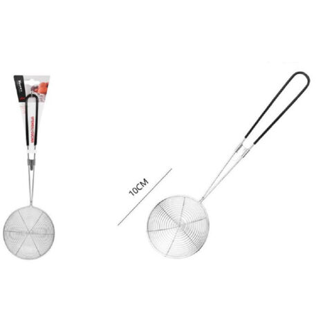 Trade Shop - Colino Cucina Inox 10 Cm Passino Cestello Schiumarola A Ragno Setaccio 98844 -