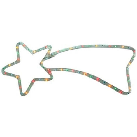 Trade Shop - Comet Star Light 65 X 30 Cm Luz Incandescente Multicolor Para Exterior -