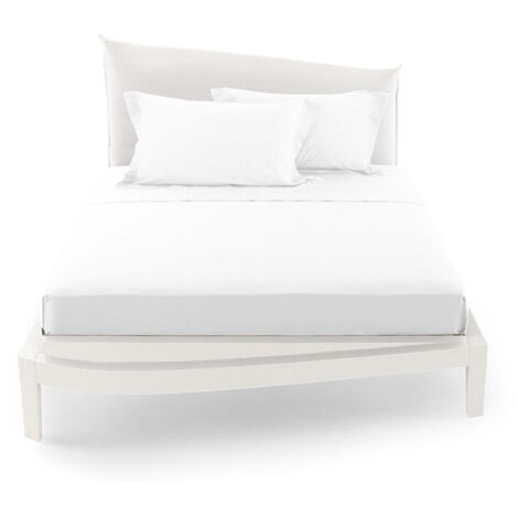 Trade Shop - Compley Of Matrimonial Health United Lenzuola Coordinato Copricuscini -      Blanco