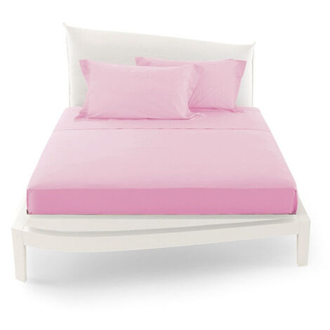 Trade Shop - Compley Of Matrimonial Health United Lenzuola Coordinato Copricuscini -      Rosa