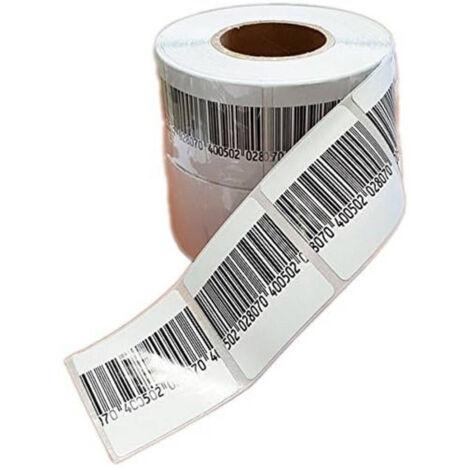 Trade Shop - Confezione 1000 Etichette Etichetta Antitaccheggio Ferlabel 40x40 Mm Antifurto -