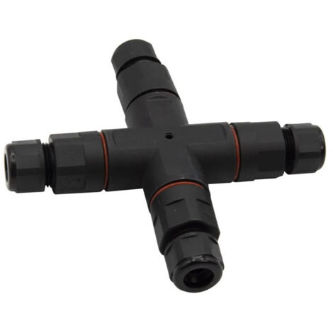 Trade Shop - Connettore Di Giunzione Stagna Giunto Cavi Forma Di X Impermeabile Ip68 16a Cn-x -