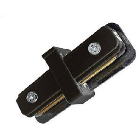Trade Shop - Connettore Giunzione Tipo I Per Binario Monofase 2 Poli Colore Nero Pista-nd -