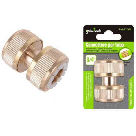 TRADE SHOP - Connettore Raccordo Giunto Tubi 3/4" Attacco Per Tubo Giunzione Irrigazione 57051 -