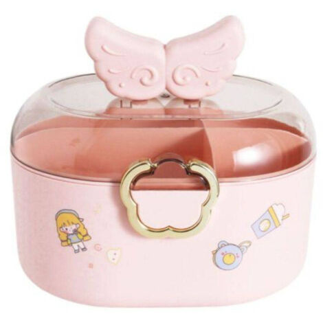 TRADE SHOP - Contenitore Organizzatore Per Cassetti Arredamento Colore Rosa Dim. 27x24x18 Cm -