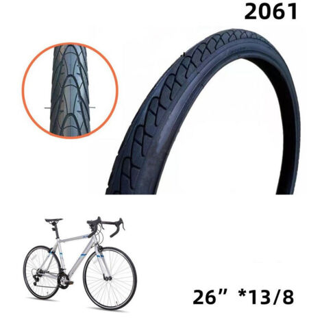 TRADE SHOP - Copertone Copertura Ruota Pneumatico Per Gomme Bicicletta Bici 26" X 1 3/8 2061 -