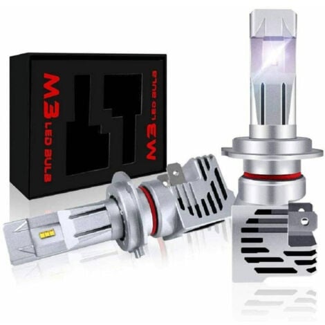 Trade Shop - Coppia Lampade A Led Per Auto Moto H7 6500k 55w Luce Bianca Art.11907 -