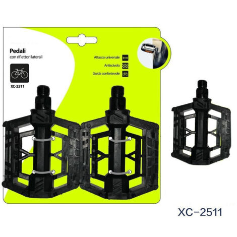 Trade Shop - COPPY BICLETED PEDALS MIT UNIVERSAL LATERAL REFLETERS XC-2511 -