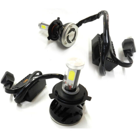Trade Shop - Coppy Lampade Fari Ricambio Para Auto 4 Led 8s H4 Alta Luminosita Bianco Fred -