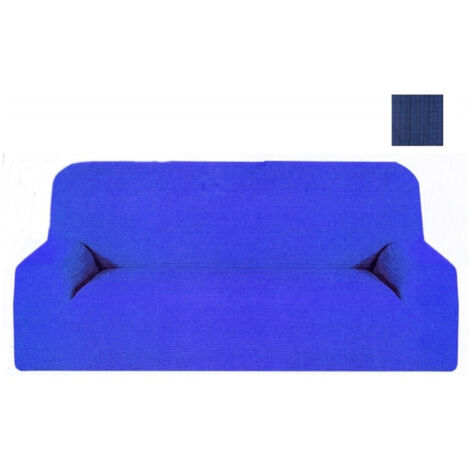 Trade Shop - Copridivan 4 Estendible Post 170 To 280 Cm Copri Divano Elasticalizado Color -      Azul