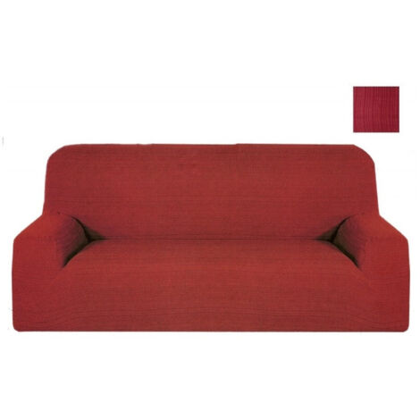 Trade Shop - Copridivan 4 Estendible Post 170 To 280 Cm Copri Divano Elasticalizado Color -      Burdeos