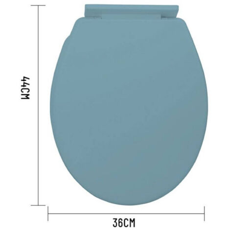 TRADE SHOP - Copriwater Universale In Plastica Super Resistente 44x36cm Colore Azzurro 59104 -
