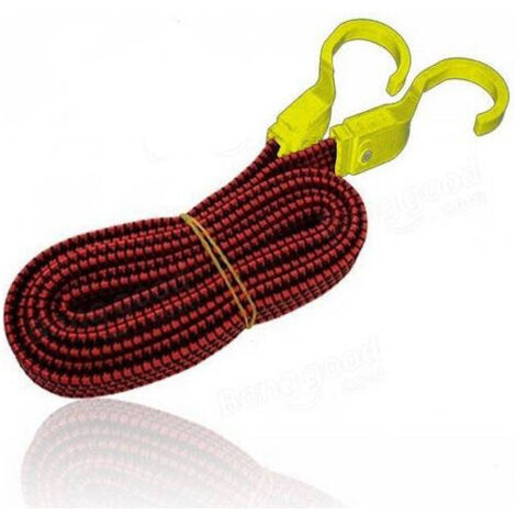 TRADE SHOP - Corda Elastica Con Ganci Per Bici Moto Auto Da 1.5m X 1,6cm Imbragatura Bagagli -