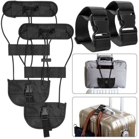 TRADE SHOP - Corda Fissaggio Per Doppio Bagaglio Per Bagaglio A Mano Trasporto 2 In 1 -
