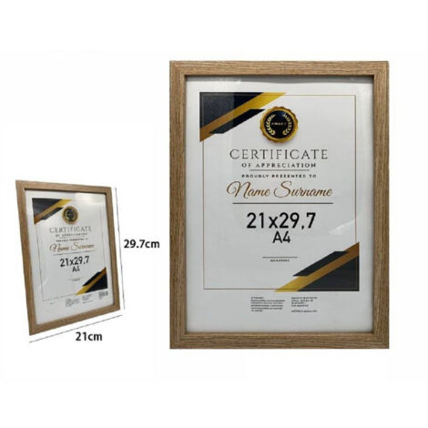 Trade Shop - CORNICE FÜR FOTOGRAPHISCHE TELE PORTAFOTO A4 21 X 29.7 CM LEGNO 70778 -