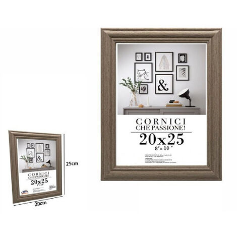 TRADE SHOP - Cornice Per Foto Porta Fotografie Quadri Tele 20 X 25 Cm Modello Legno 71644 -
