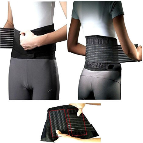 Trade Shop - Corsé Ortopédico Elástico Lumbar Férulas Ciática Lumbar -