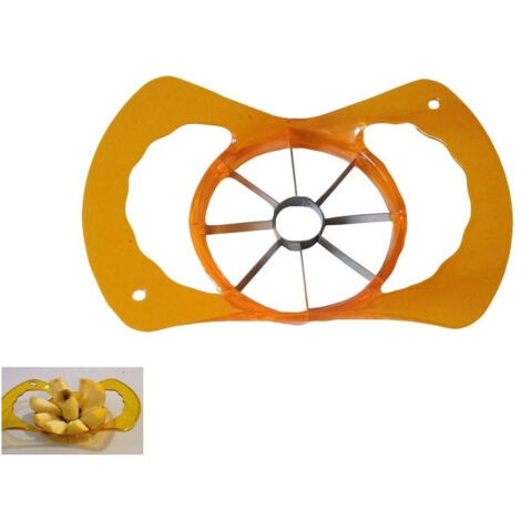 Trade Shop - Cortador De Manzanas 10 Cm Rodajas Cuñas 8 Cuchillas De Acero Utensilios De Cocina -