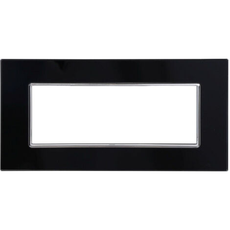 Trade Shop - CRISTAL PLATE 3M 4M 6M SCHWARZER GLASEFFEKT KOMPATIBEL MIT BTICINO AXOLUTE -