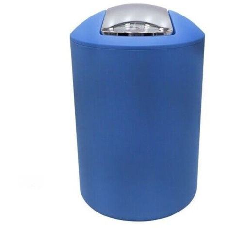 Trade Shop - Cubo De Basura Cubo De Basura Accesorio De Baño Azul 69905 -