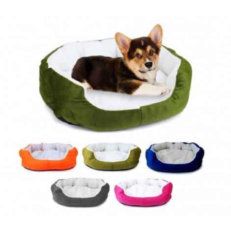 Trade Shop - Cuccia Morbida Per Cani E Gatti Inverno Caldo In Pile 42x30x15cm Con Cuscino -