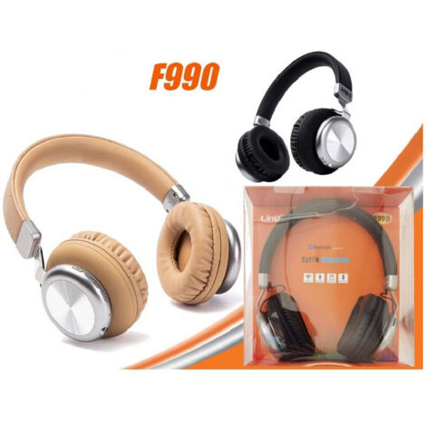 Trade Shop - Cuffie Stereo Wireless Bluetooth V4.2 Radio Fm Micro Sd Slot Mp3 Aux-in F990 -