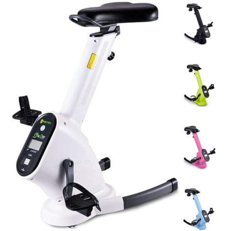 Trade Shop - Cyclette Display Lcd Regolabile Trasmissione A Cinghia Doppio Volano Magnetico -