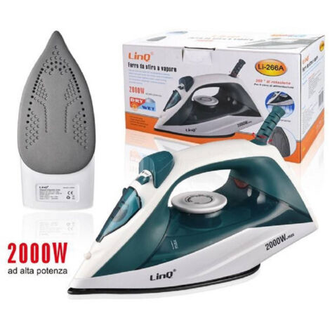 Trade Shop - DAMPFBÜGELEISEN 2000W 200ML LI-266A SELBSTREINIGENDER ERGONOMISCHER GRIFF -