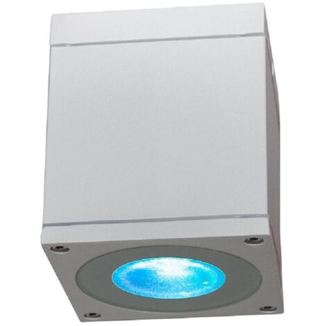 Trade Shop - Deckenleuchte quadratisch Strahler wasserdicht Decke GU10 Badewanne Dusche Kabine Badezimmer 230V -      Weiß