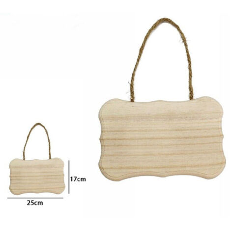 TRADE SHOP - Decorazione In Legno 25 X 17 Cm Decoupage Da Appendere Con Corda Insegna 68098 -