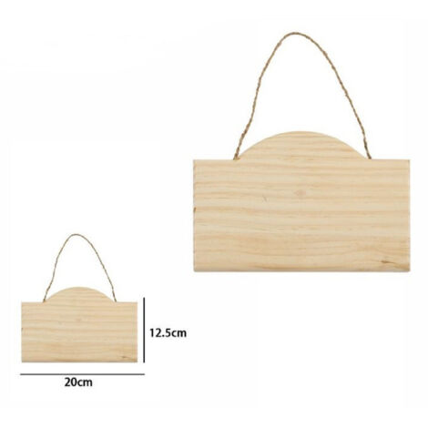 Trade Shop - Decorazione In Legno Decoupage Da Appendere Con Corda Insegna 20 X 12.5cm 74200a -