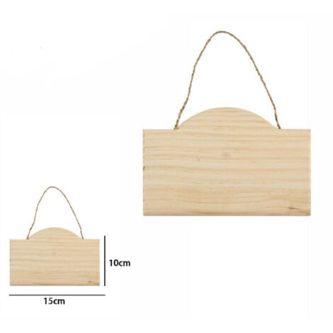 Trade Shop - DECOUPAGE HOLZDEKORATION ZUM HÄNGEN MIT SEILSCHILD 15 X 10 CM 74199A -