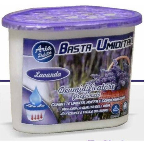 TRADE SHOP - Deumidificatore Con 220gr Di Granuli Deumidificatore Aria Fragranza Lavanda -