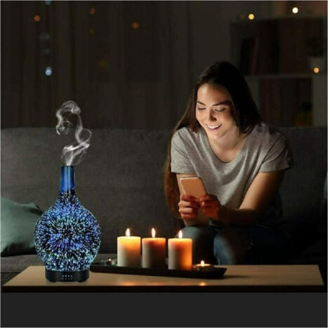 Trade Shop - DIFFUSTRIES FÜR AROMATERAPY ZU ULTRASUON 120ML Q-XJ205 7 LED-KOLOUREN -