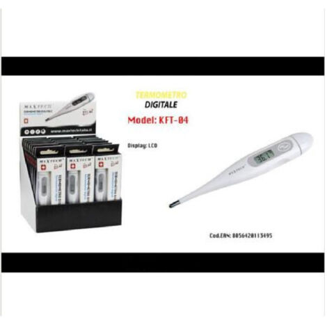 Trade Shop - DIGITALES THERMOMETER FIEBERMESSUNG KÖRPERTEMPERATURMESSUNG KFT-04 MAXTECH -