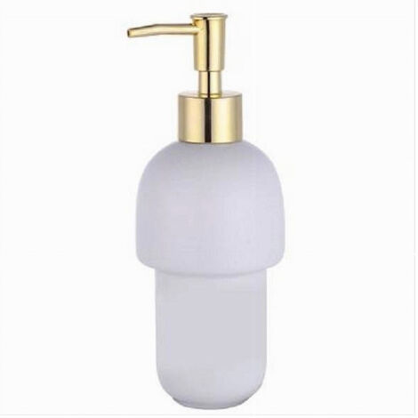 TRADE SHOP - Dispenser Porta Sapone Liquido Per Attacco A Muro Ricambio Accessori Bagno 59342 -