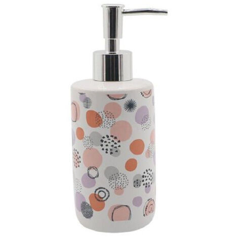TRADE SHOP - Dispenser Porta Sapone Liquido Sfere Astratte Multicolore Per Arredo Bagno 87077 -