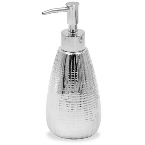 TRADE SHOP - Dispenser Sapone Liquido Per Lavandino Argento Accessori Arredo Da Bagno 59922 -