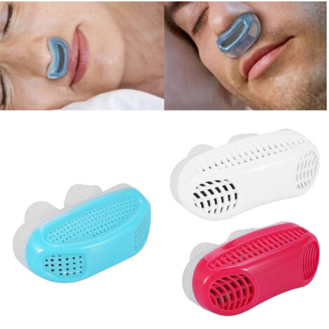 Trade Shop - Dispositivo 2in1 Purificatore Aria Per Smettere Di Russare Apnea Rimedio Notte -