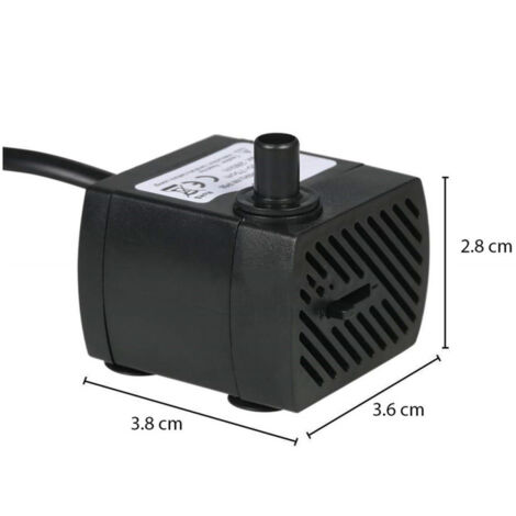 Trade Shop - DN3100 TAUCHPUMPE FÜR AQUARIEN 3W 0.5MT MULTIFUNKTION 250L/H TAUCHFÄHIG -