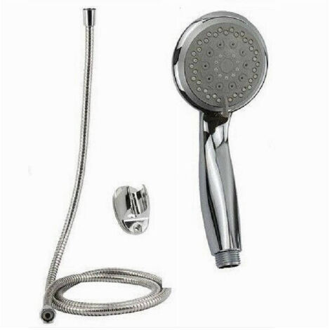 Trade Shop - DOCCETTA DOCCINO SOFFIONE BAGNO DOCCIA TONDO LACCIO 1.8 METRI STAFF 69344 -