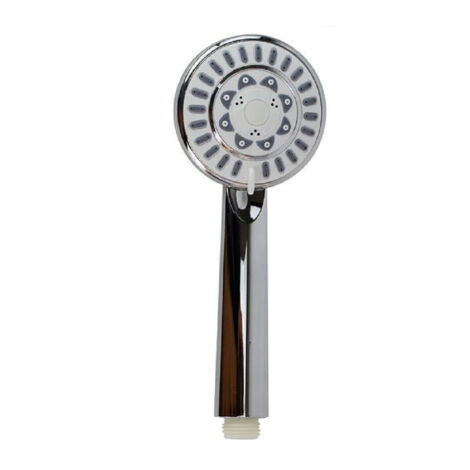 TRADE SHOP - Doccetta Multigetto 8 X 20 Cm Doccino Soffione Doccia Bagno Tondo Moderno 59565 -