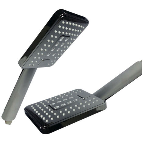 Trade Shop - Doccia Doccetta Soffione 3 Getti Anticalcare Con Pulsante Ricambio Doccia 82026 -