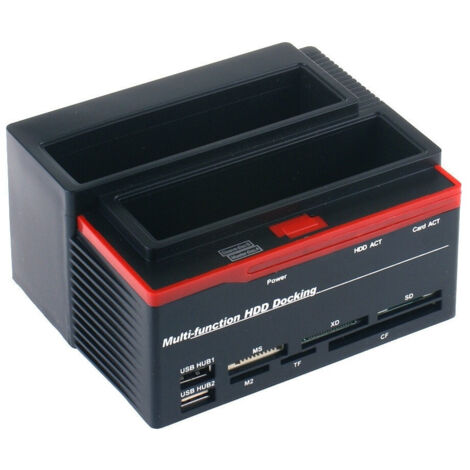 TRADE SHOP - Docking Station Triplo Triple 3 Hard Disk 3,5 2,5 Doppio Sata 1 Ide Hd Box -