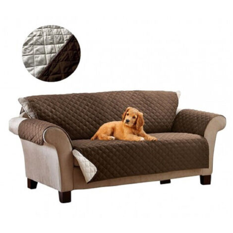 Trade Shop - Doppelseitiger Sofabezug für 2-Sitzer, für Tiere, Schutz vor Haaren, 140 x 170 cm -