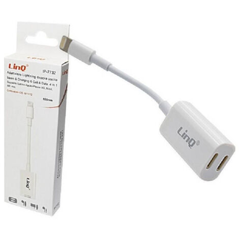 Trade Shop - DOUBLE ADAPPTING CABLE OUT LIGHTNING FEMMIN MUSIC CALLED HEADING IP-7732 -