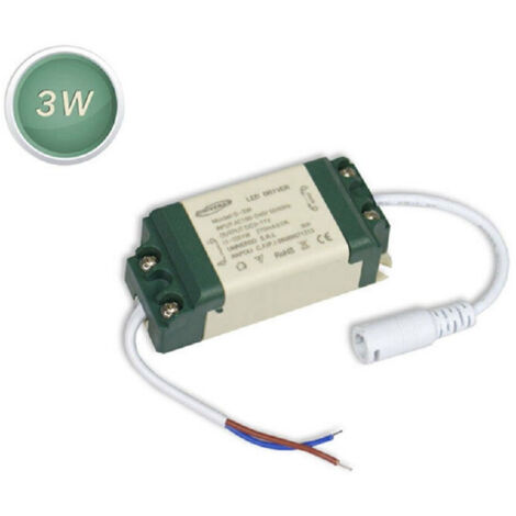 TRADE SHOP - Driver Alimentatore Led Trasformatore 3 7 12 18 24 W Stabilizzato Corrente Faro -  3 Watt