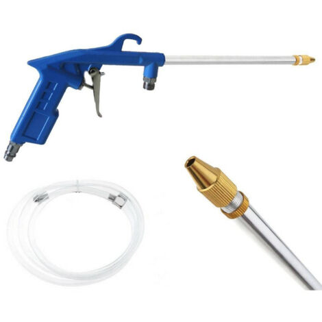 TRADE SHOP TRAESIO Druckluft-Blaspistole für Kompressor mit Schnellanschlussrohr 230mm