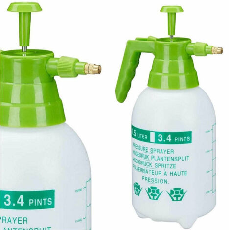 Trade Shop - DRUCKSPRÜHGERÄT 1,5 L VERSTELLBARE MESSINGDÜSE GARTEN SCHÄDLINGSBEKÄMPFUNGSMITTEL -